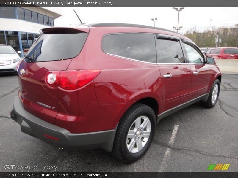 Red Jewel Tintcoat / Ebony 2010 Chevrolet Traverse LT AWD