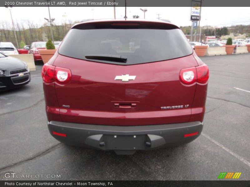 Red Jewel Tintcoat / Ebony 2010 Chevrolet Traverse LT AWD