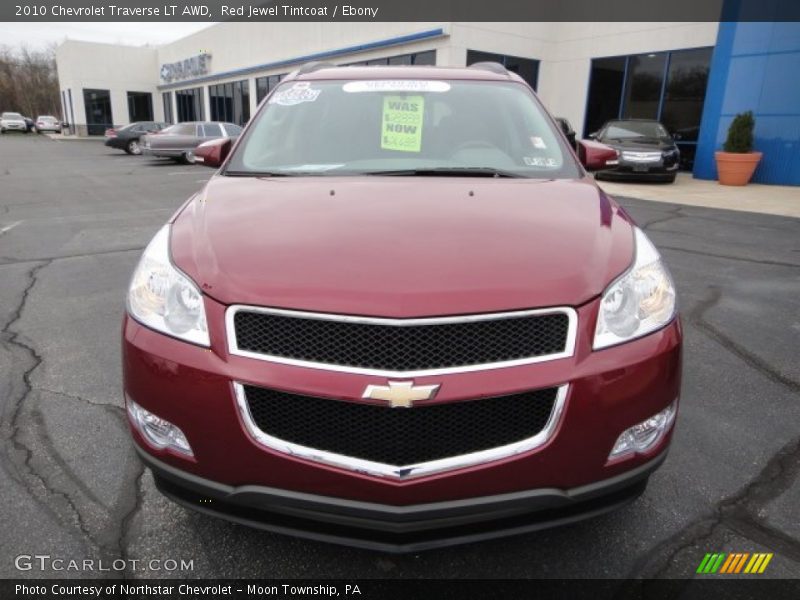 Red Jewel Tintcoat / Ebony 2010 Chevrolet Traverse LT AWD