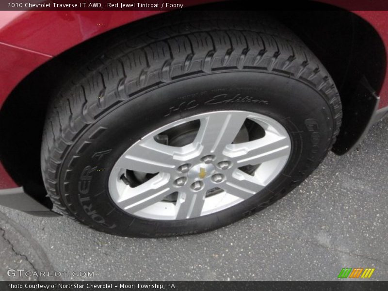 Red Jewel Tintcoat / Ebony 2010 Chevrolet Traverse LT AWD