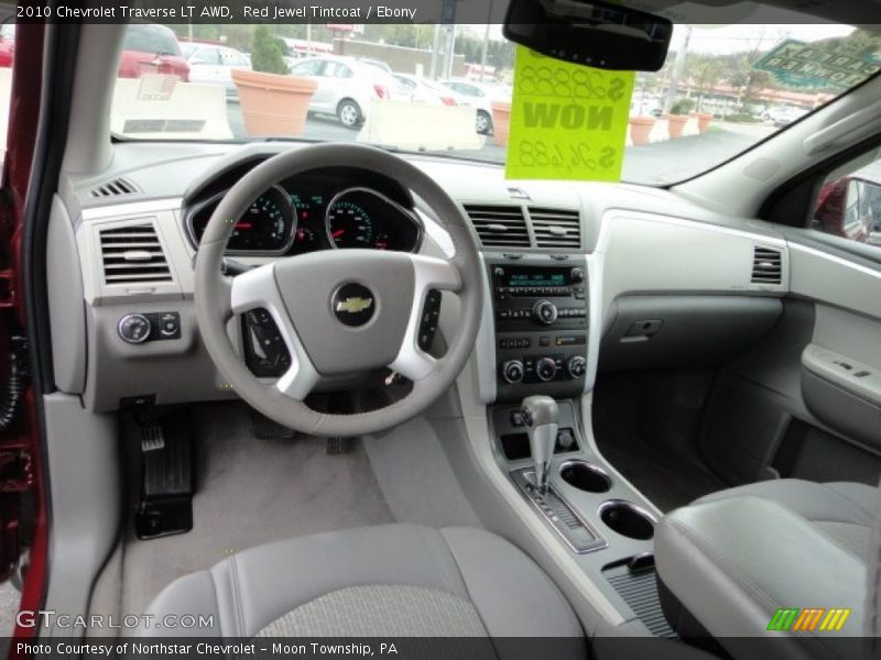 Red Jewel Tintcoat / Ebony 2010 Chevrolet Traverse LT AWD