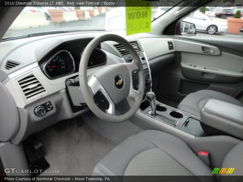Red Jewel Tintcoat / Ebony 2010 Chevrolet Traverse LT AWD