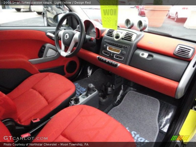  2008 fortwo passion coupe Design Red Interior