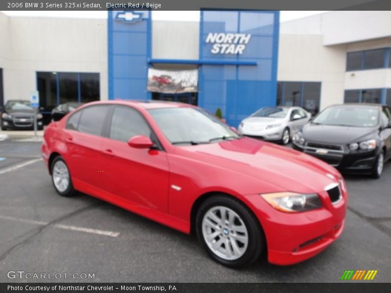Electric Red / Beige 2006 BMW 3 Series 325xi Sedan