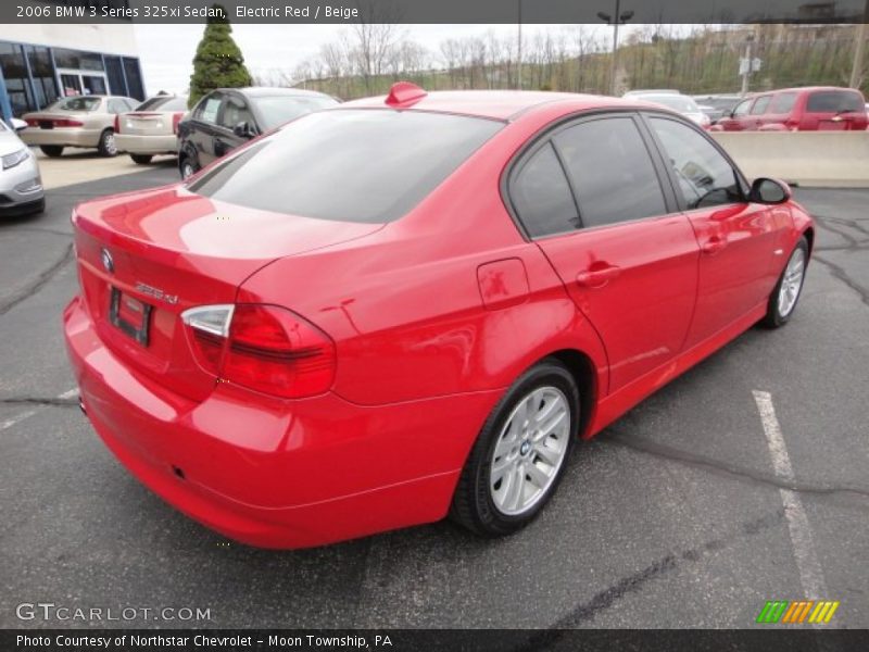 Electric Red / Beige 2006 BMW 3 Series 325xi Sedan