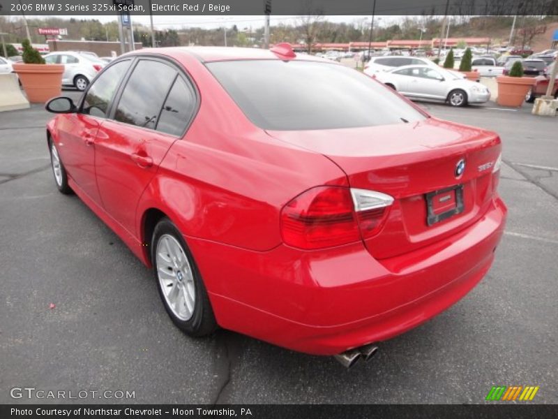 Electric Red / Beige 2006 BMW 3 Series 325xi Sedan