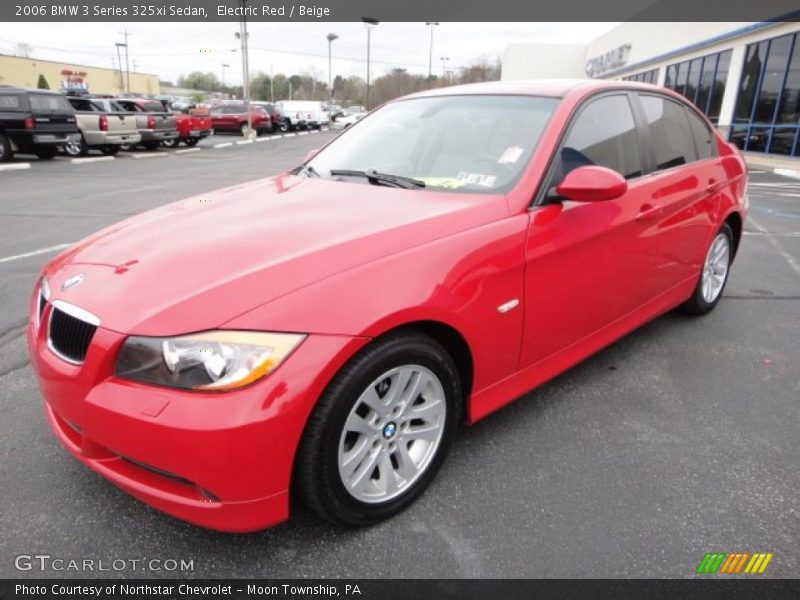 Electric Red / Beige 2006 BMW 3 Series 325xi Sedan