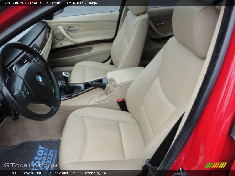 Electric Red / Beige 2006 BMW 3 Series 325xi Sedan