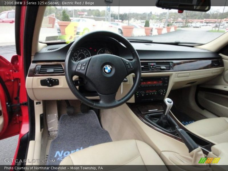 Electric Red / Beige 2006 BMW 3 Series 325xi Sedan