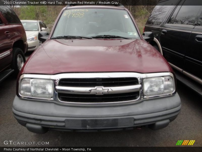 Medium Red Metallic / Medium Gray 2003 Chevrolet Tracker 4WD Hard Top