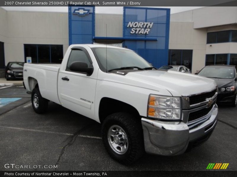 Summit White / Ebony 2007 Chevrolet Silverado 2500HD LT Regular Cab 4x4
