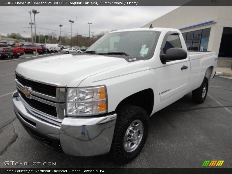 Summit White / Ebony 2007 Chevrolet Silverado 2500HD LT Regular Cab 4x4
