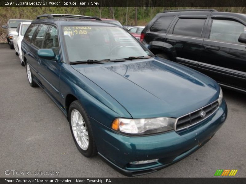 Spruce Pearl / Grey 1997 Subaru Legacy GT Wagon