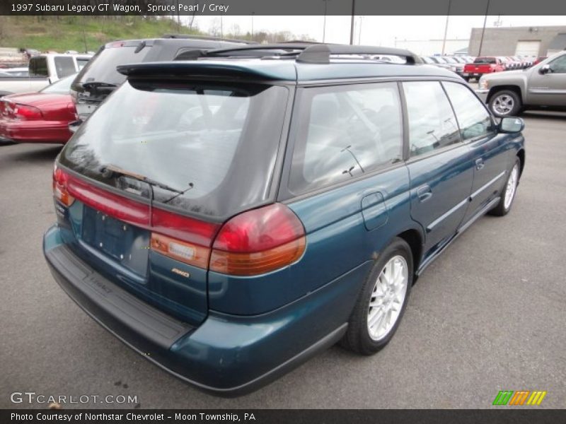 Spruce Pearl / Grey 1997 Subaru Legacy GT Wagon
