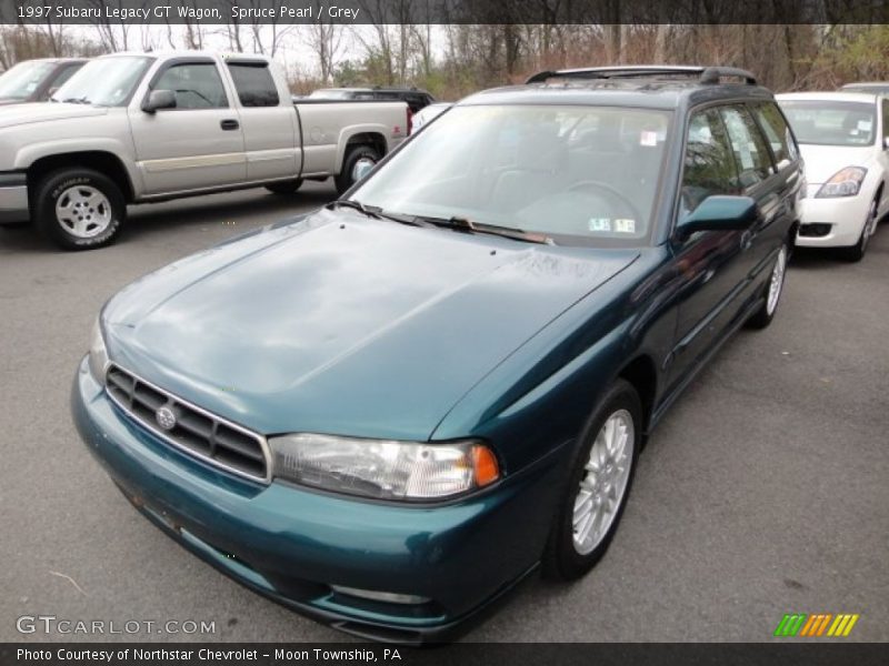 Spruce Pearl / Grey 1997 Subaru Legacy GT Wagon