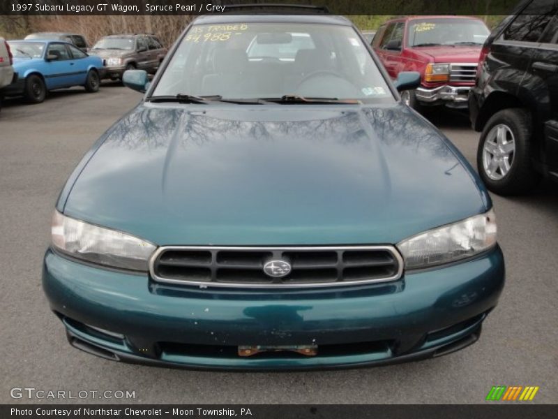 Spruce Pearl / Grey 1997 Subaru Legacy GT Wagon