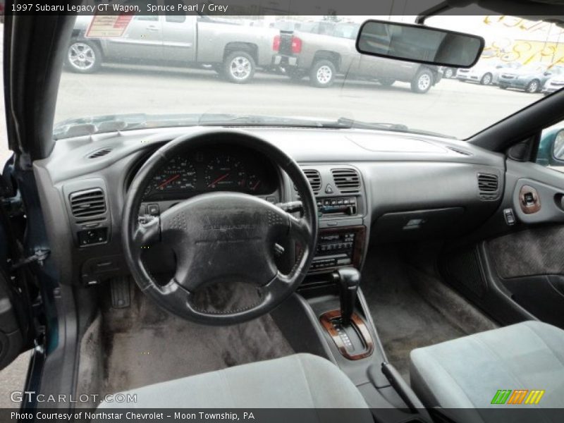 Spruce Pearl / Grey 1997 Subaru Legacy GT Wagon