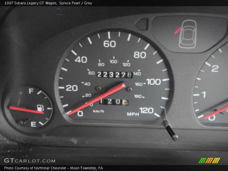 Spruce Pearl / Grey 1997 Subaru Legacy GT Wagon