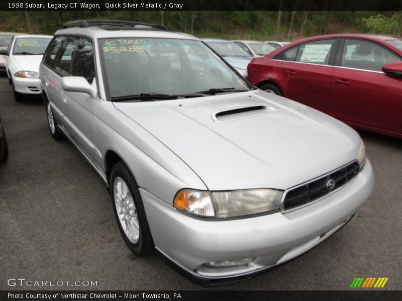 Quick Silver Metallic / Gray 1998 Subaru Legacy GT Wagon
