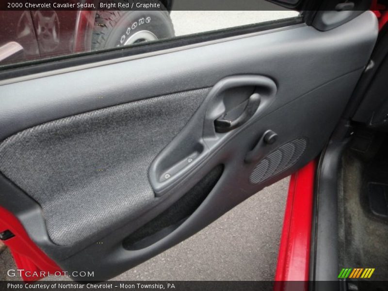Bright Red / Graphite 2000 Chevrolet Cavalier Sedan