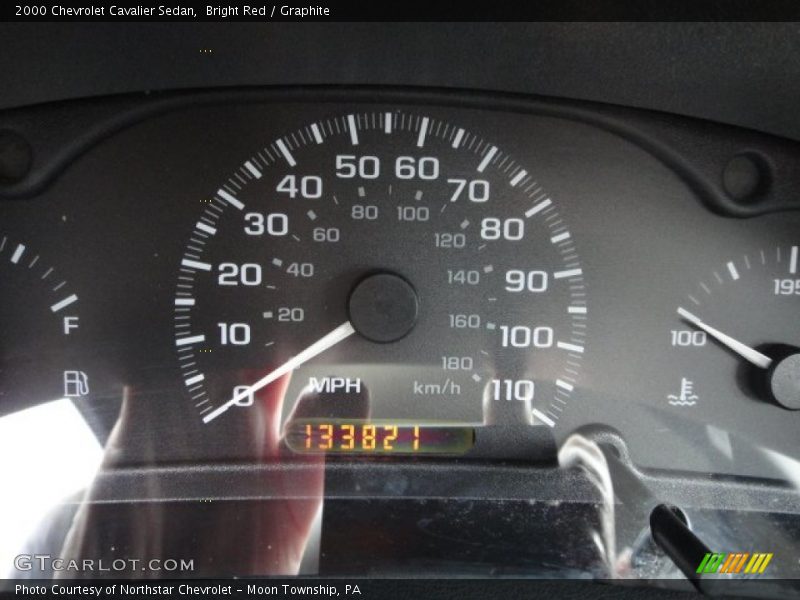 Bright Red / Graphite 2000 Chevrolet Cavalier Sedan