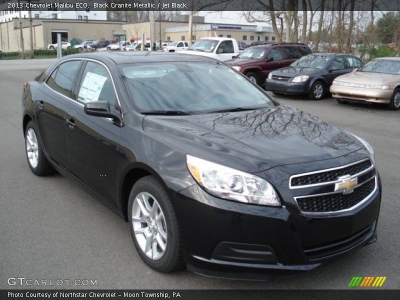 Black Granite Metallic / Jet Black 2013 Chevrolet Malibu ECO