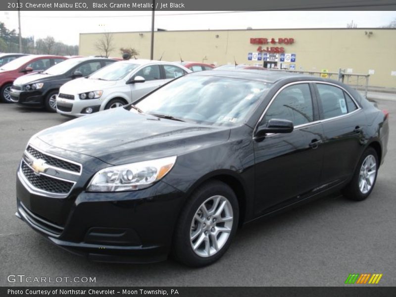 Black Granite Metallic / Jet Black 2013 Chevrolet Malibu ECO