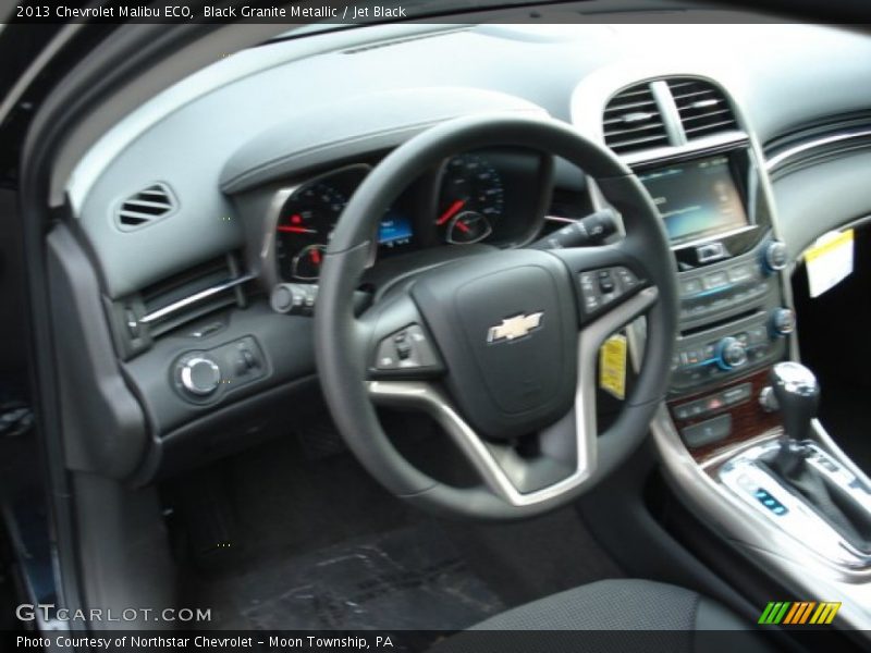Black Granite Metallic / Jet Black 2013 Chevrolet Malibu ECO