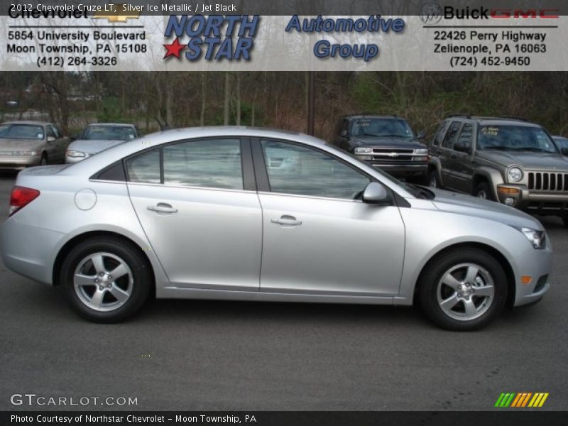 Silver Ice Metallic / Jet Black 2012 Chevrolet Cruze LT