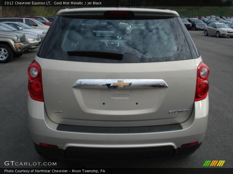 Gold Mist Metallic / Jet Black 2012 Chevrolet Equinox LT