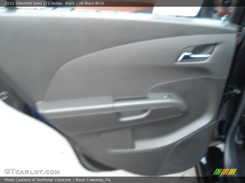 Black / Jet Black/Brick 2012 Chevrolet Sonic LTZ Sedan