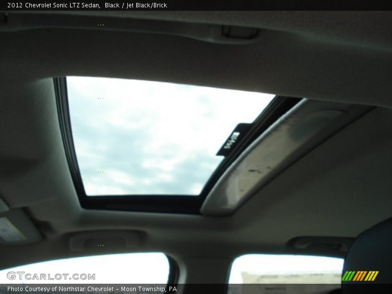 Black / Jet Black/Brick 2012 Chevrolet Sonic LTZ Sedan
