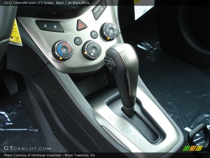 Black / Jet Black/Brick 2012 Chevrolet Sonic LTZ Sedan