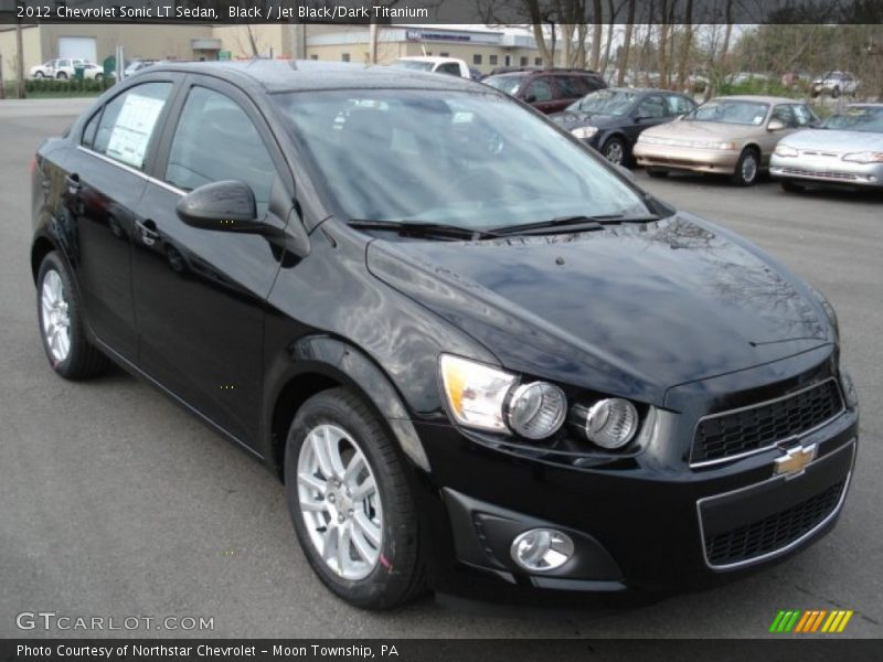 Black / Jet Black/Dark Titanium 2012 Chevrolet Sonic LT Sedan