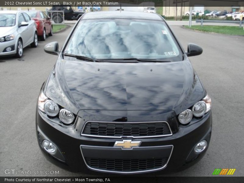 Black / Jet Black/Dark Titanium 2012 Chevrolet Sonic LT Sedan
