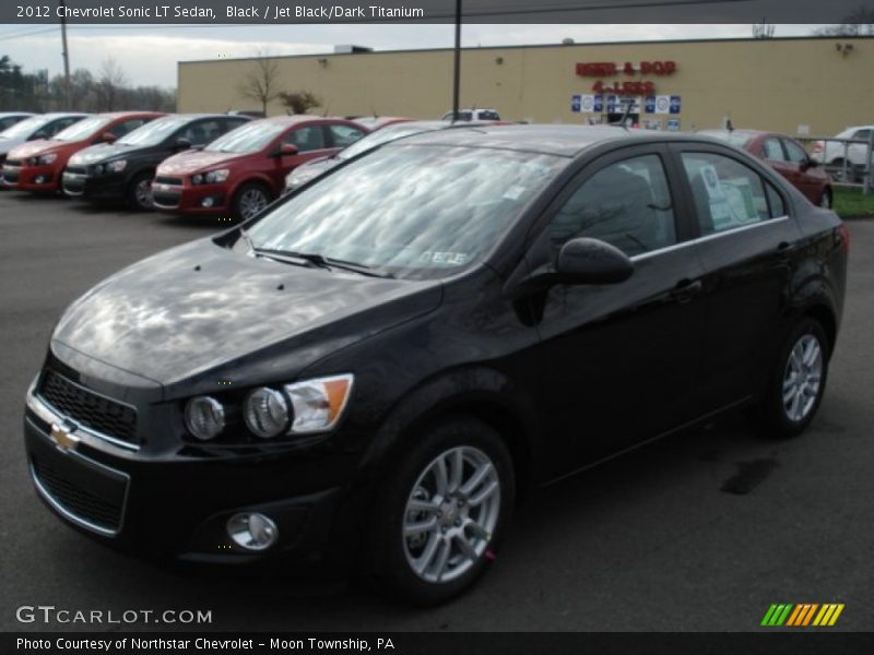 Black / Jet Black/Dark Titanium 2012 Chevrolet Sonic LT Sedan