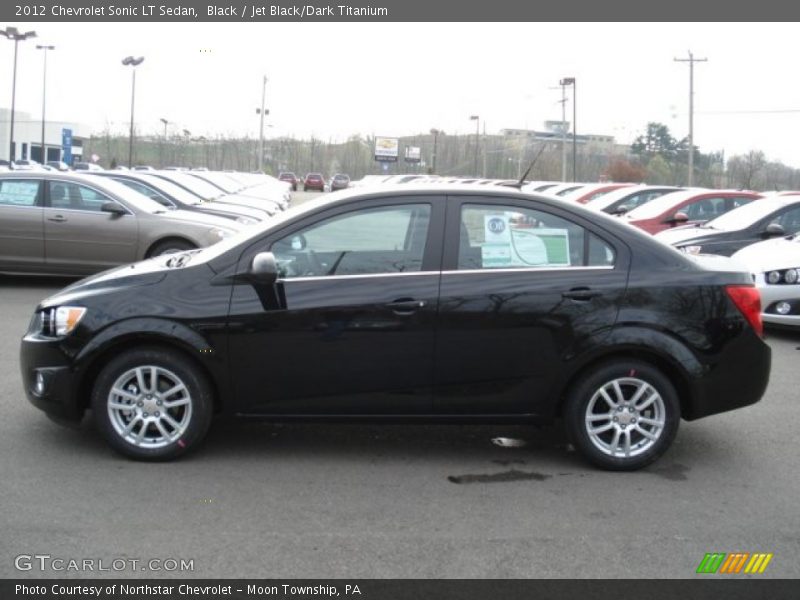 Black / Jet Black/Dark Titanium 2012 Chevrolet Sonic LT Sedan