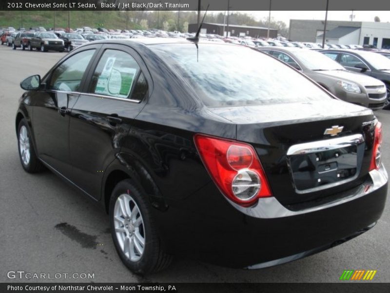 Black / Jet Black/Dark Titanium 2012 Chevrolet Sonic LT Sedan