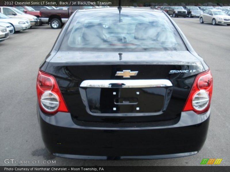 Black / Jet Black/Dark Titanium 2012 Chevrolet Sonic LT Sedan