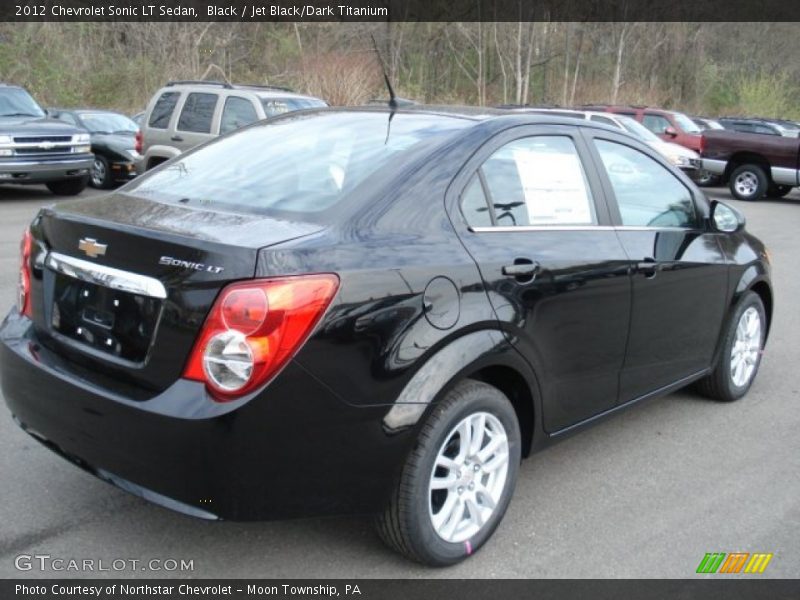 Black / Jet Black/Dark Titanium 2012 Chevrolet Sonic LT Sedan