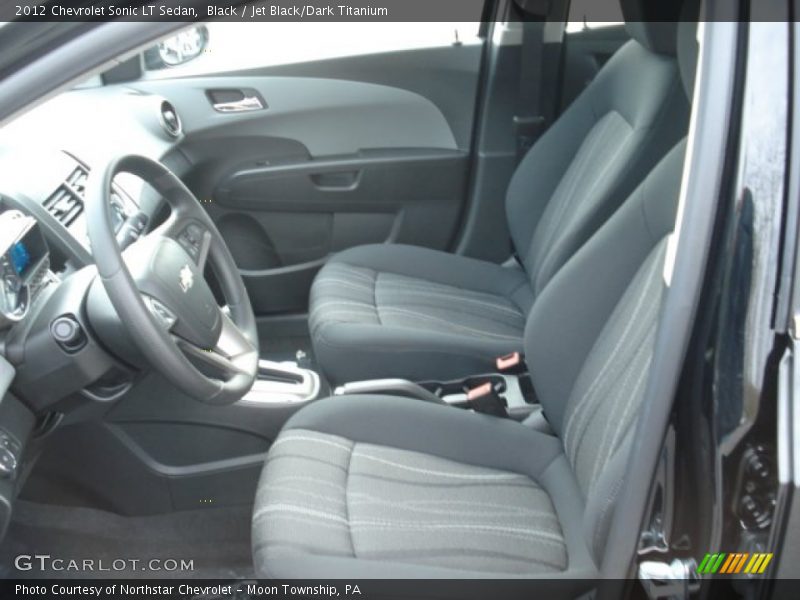Black / Jet Black/Dark Titanium 2012 Chevrolet Sonic LT Sedan