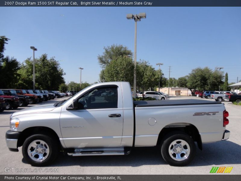 Bright Silver Metallic / Medium Slate Gray 2007 Dodge Ram 1500 SXT Regular Cab