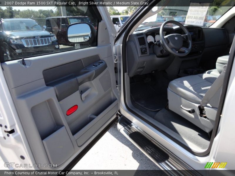 Bright Silver Metallic / Medium Slate Gray 2007 Dodge Ram 1500 SXT Regular Cab