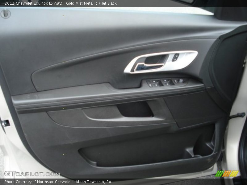 Gold Mist Metallic / Jet Black 2012 Chevrolet Equinox LS AWD