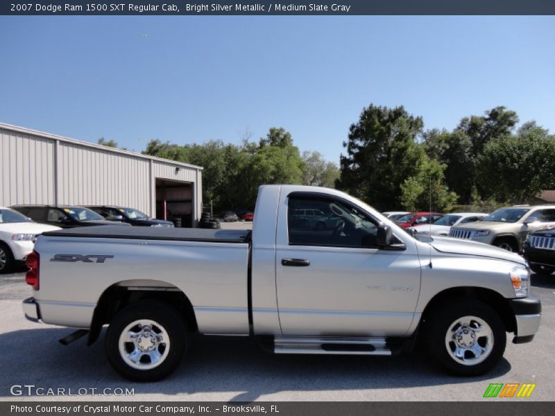 Bright Silver Metallic / Medium Slate Gray 2007 Dodge Ram 1500 SXT Regular Cab