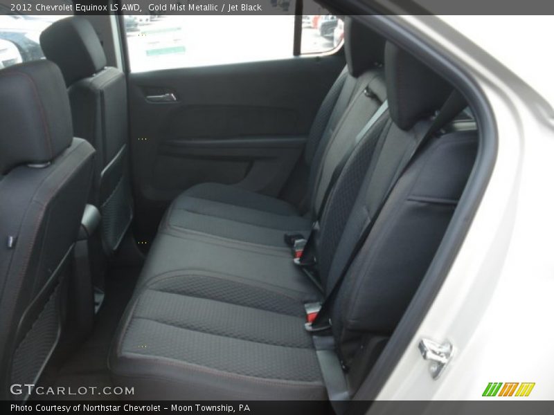 Gold Mist Metallic / Jet Black 2012 Chevrolet Equinox LS AWD