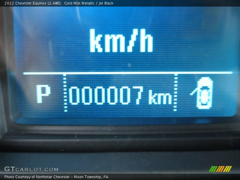 Gold Mist Metallic / Jet Black 2012 Chevrolet Equinox LS AWD
