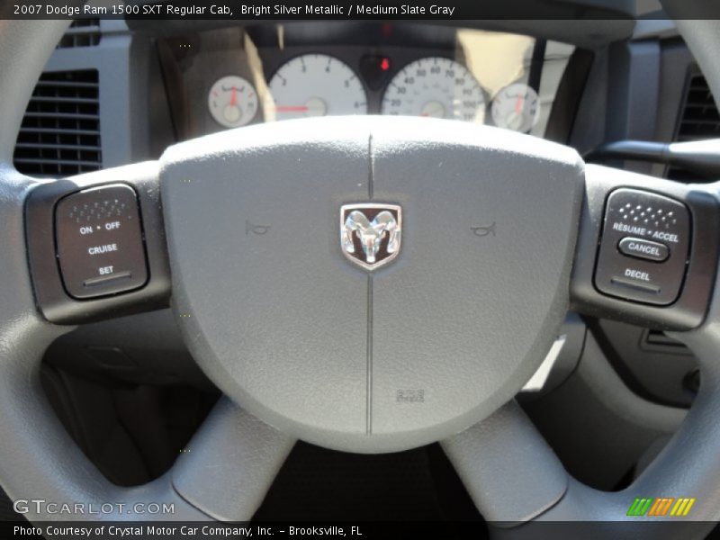 Bright Silver Metallic / Medium Slate Gray 2007 Dodge Ram 1500 SXT Regular Cab