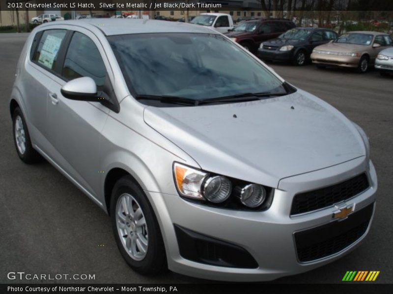Silver Ice Metallic / Jet Black/Dark Titanium 2012 Chevrolet Sonic LS Hatch