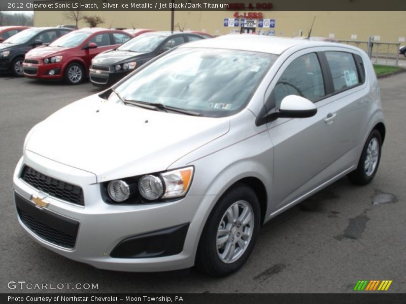 Silver Ice Metallic / Jet Black/Dark Titanium 2012 Chevrolet Sonic LS Hatch